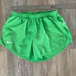 Nike Women's Vibrant Green Athletic Shorts